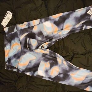 Adidas Kids Printed Leggings - Blue and Orange